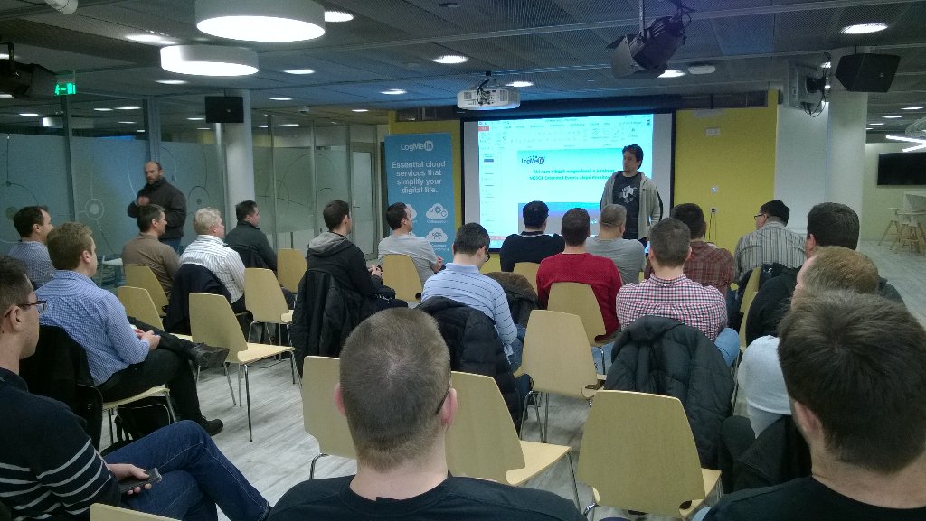 zoltanhorvath's tweet photo. Listening to Zoltan Hangyal #SQLMCM on @SQLServer XE  @LogMeIn @sqlpass meeting https://t.co/AbwtiMJuOr