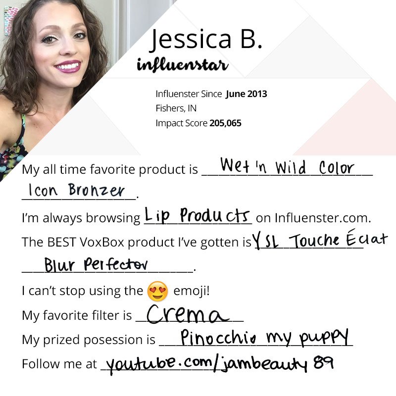 Influenster's tweet photo. Have you met #InfluenSTAR @jambeauty89 yet?! You should! https://t.co/fLnIc1Ckyj https://t.co/8gAPAoVCCj
