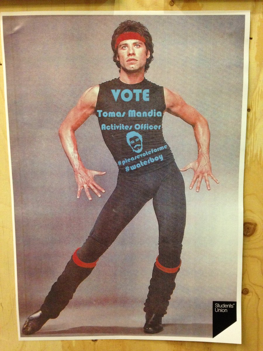 RunRunNimbo's tweet photo. Best thing I've seen all day! #pleasevoteforme #waterboy https://t.co/O7lGkWV3SM
