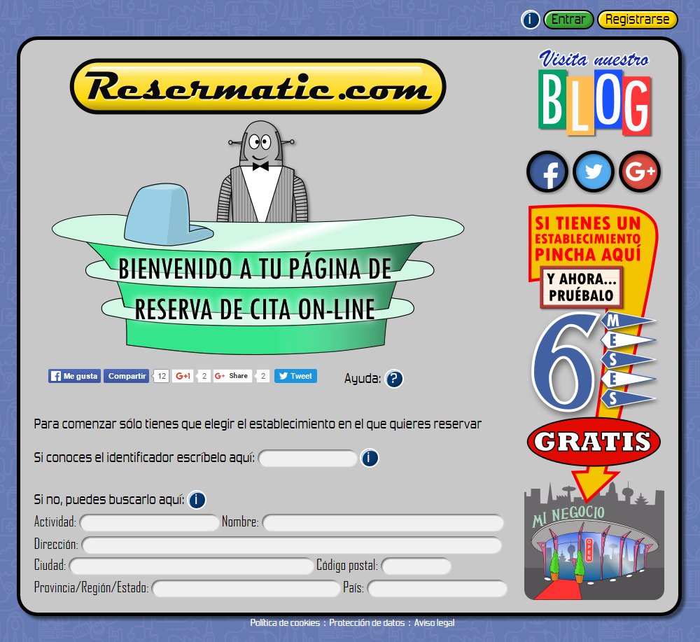 Resermatic's tweet image. Tenemos nueva página de inicio. Echadle un ojo y decidnos vuestra opinión.
resermatic.blogspot.com.es/2016/02/tenemo…