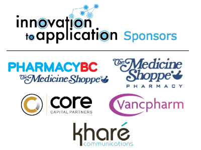 ApplyToInnovate's tweet photo. Thank you again @pharmacybc @vanc_pharm @ccpartnersinc @kharecom for sponsoring Innovation to Application 2016. https://t.co/BFfrbIM8BY