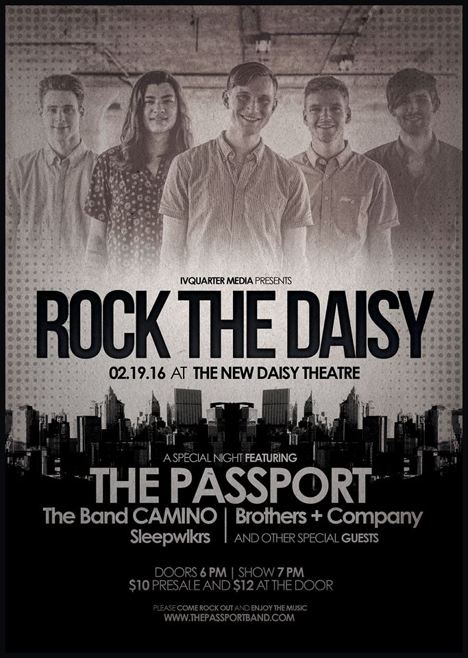 visiblemc's tweet photo. This Friday, don't miss Rock the Daisy with @thepassportband! #Memphis #VisibleAlumni https://t.co/RVUbwZCfRL