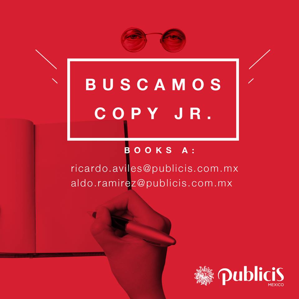 soytrainee's tweet photo. En #Publicis buscan Copy Jr. ¡Suerte! https://t.co/rHvD0TbiLu