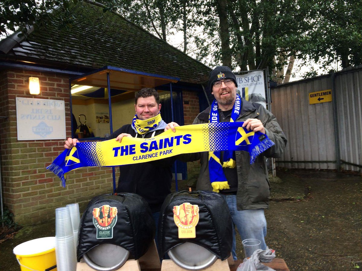 StandByYrSaints's tweet photo. Our local partnership with @3brewers on Saturday at @stalbanscityfc was a great success - #drunkdry! https://t.co/6kY4vdqfQI