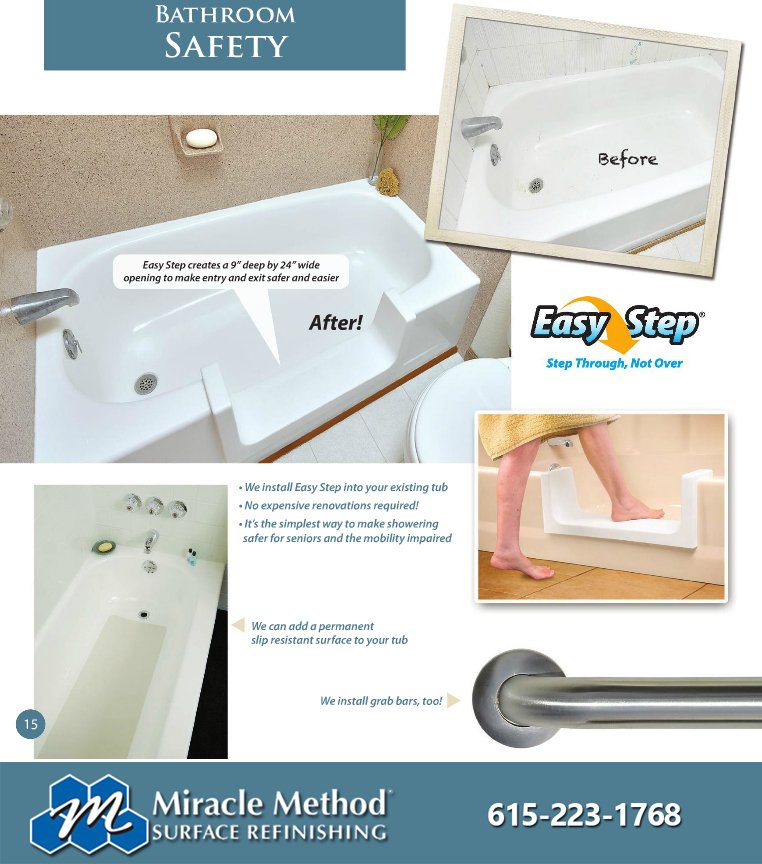 MiracleMethodTN's tweet image. The Easy Step walk-in tub conversion allows you to step through and not over to help make b… miraclemethod.com/nashville/hand…