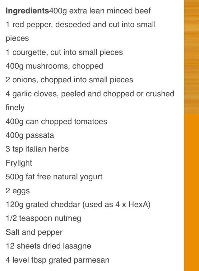 ParrySW's tweet image. Slimming World Lasagne