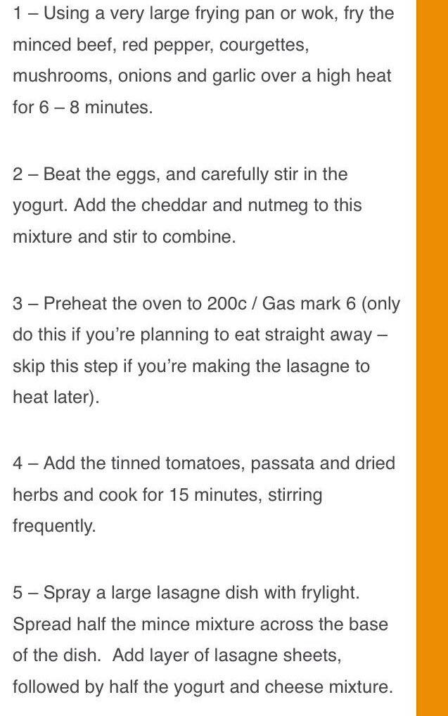 ParrySW's tweet image. Slimming World Lasagne