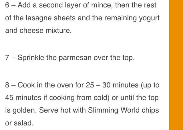 ParrySW's tweet image. Slimming World Lasagne