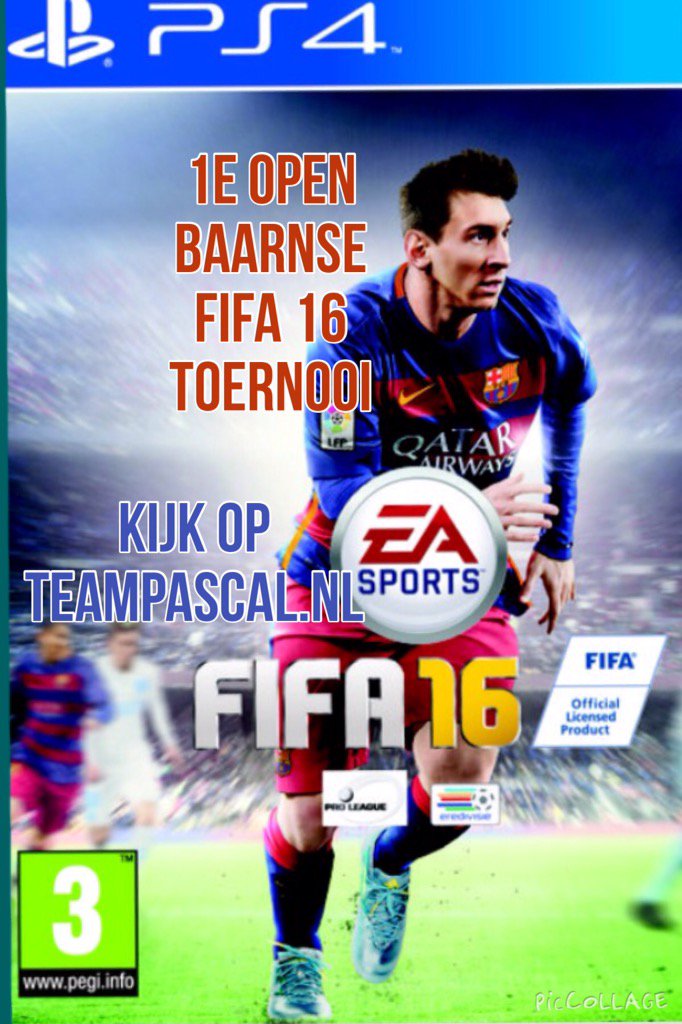 MarikevanderH's tweet photo. laatste kans om in te schrijven: FIFA PS 4 toernooi: 22 t/m 28 feb. Aanmelden per team van 2. Info op teampascal.nl https://t.co/ZdvxEVF5me