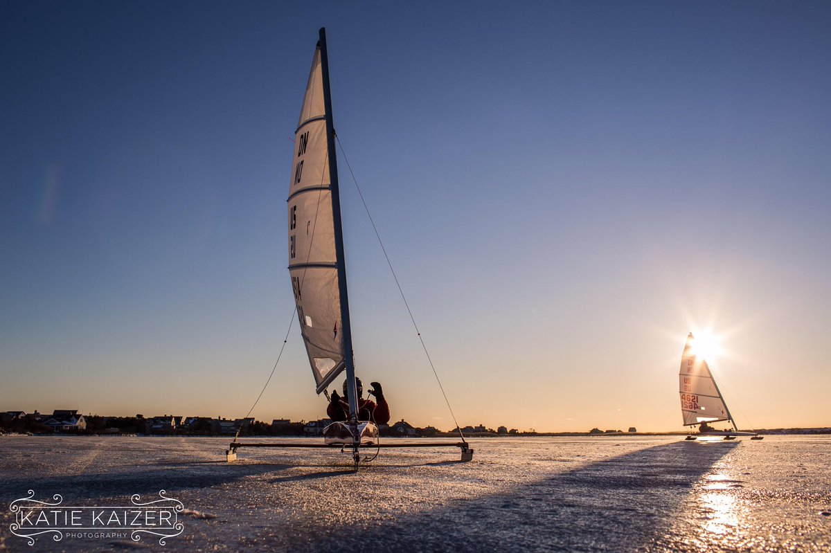 Ice Boating on #Nantucket - #winter #adventures