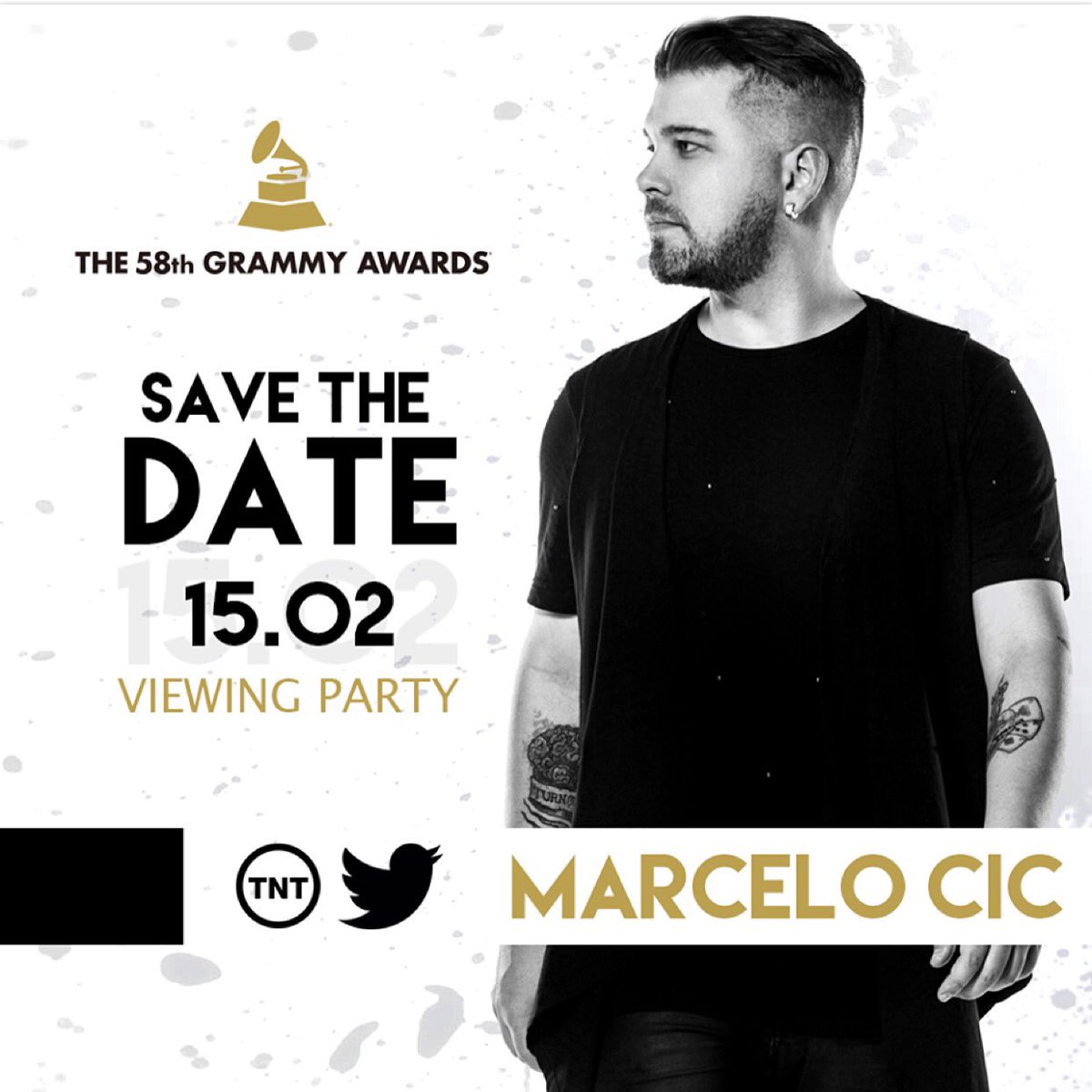 live_cic's tweet photo. Fiquem ligados no  @canaltnt e no @TwitterBrasil!! Estou a caminho da Viewing Party do #GrammyAwards2016 https://t.co/LpbZTsc0RQ