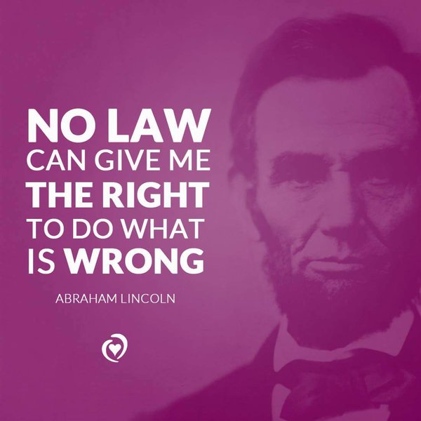 RT <a href="/ohiolife/">Ohio Right to Life</a>: President Abraham Lincoln put it best: Morality > The Law #PresidentsDay #prolifegen #chooselife
