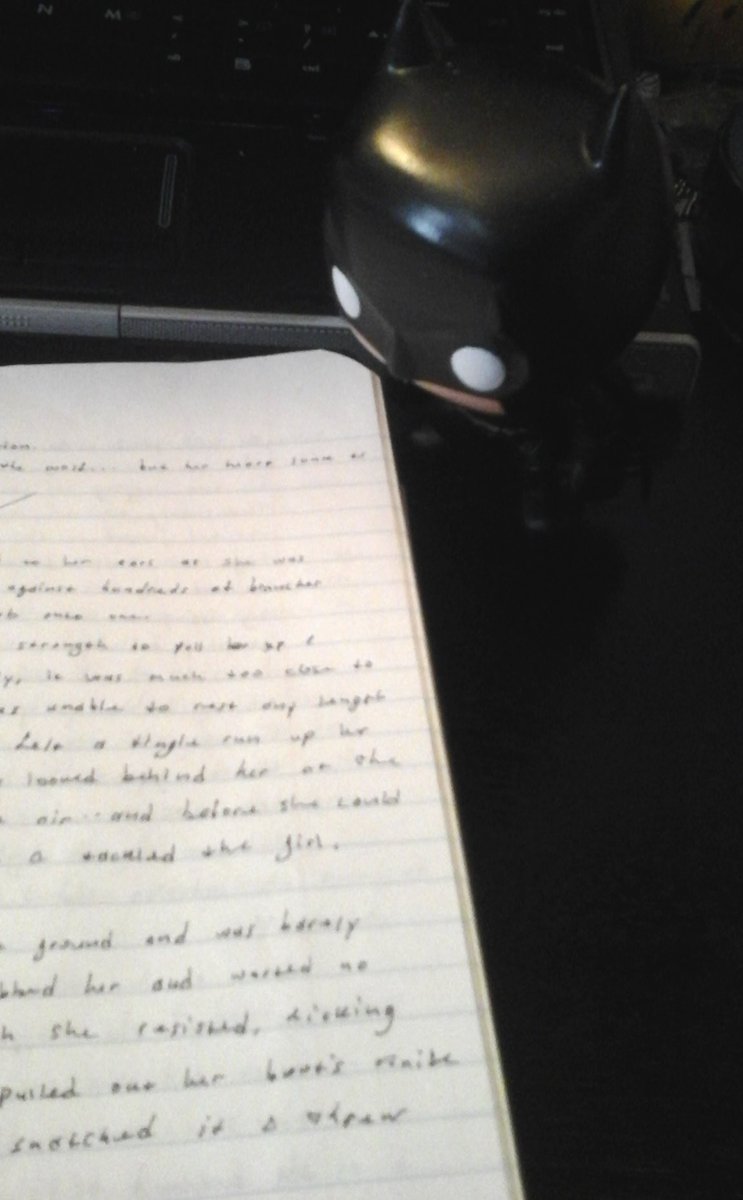 Sarahdemens's tweet image. My DK Batman is going over my work and he likes what he sees.
#finalediting #writinglife