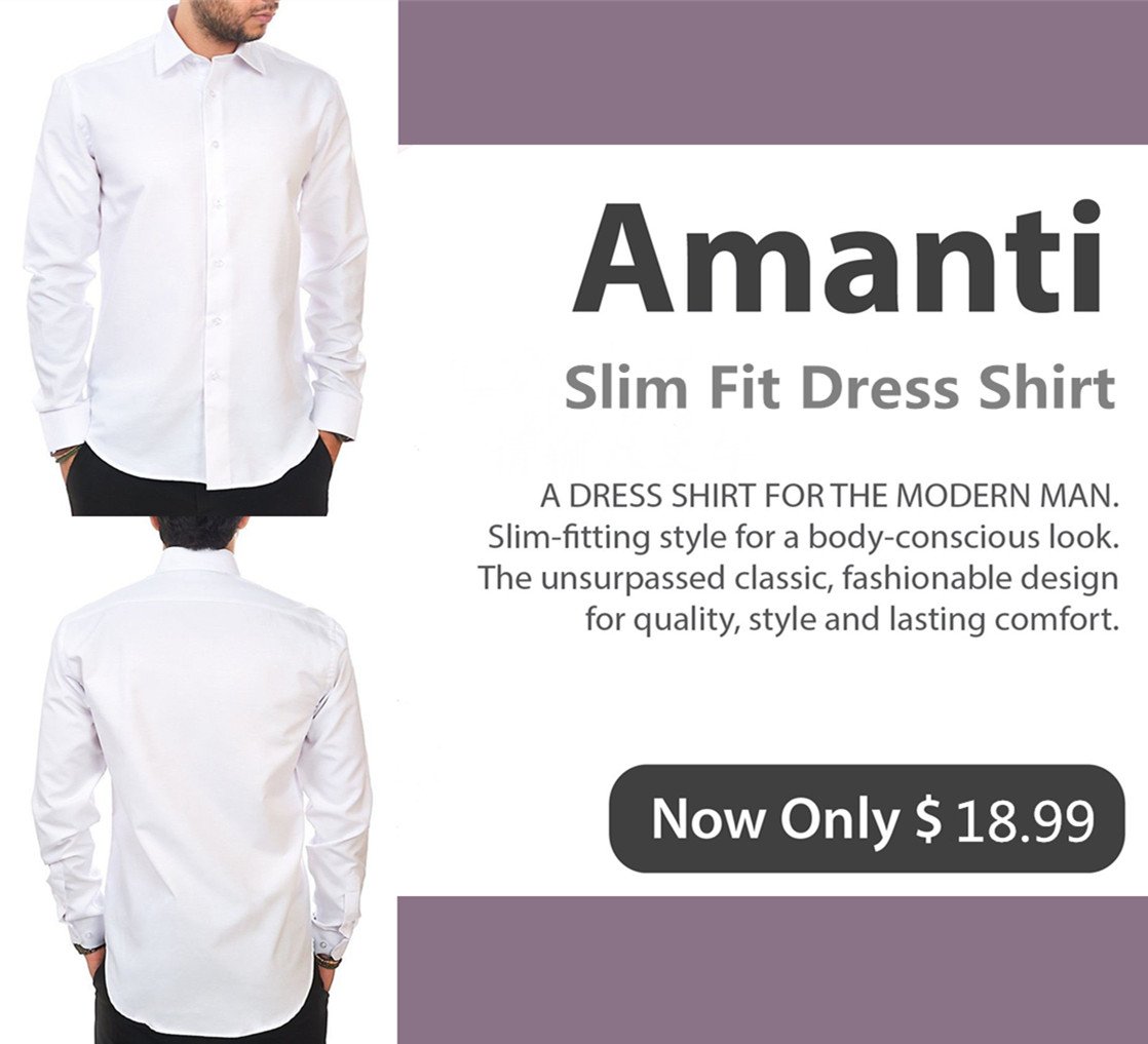 YingSun16's tweet photo. Amanti moden slim fit dress shirt,now only $18.99 https://t.co/OixeEVuNe6 https://t.co/fDvZaJoKoj