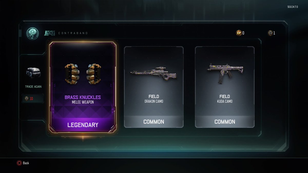 Sentinel__Siege's tweet image. Brass knuckles obtained #BO3