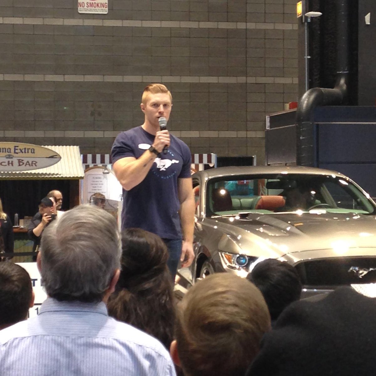 Ford_DavidO's tweet photo. @Ford_Sean is giving mustang fans something to get excited about. #SweetDynoRuns @ChiAutoShow https://t.co/a0LuJclBVg