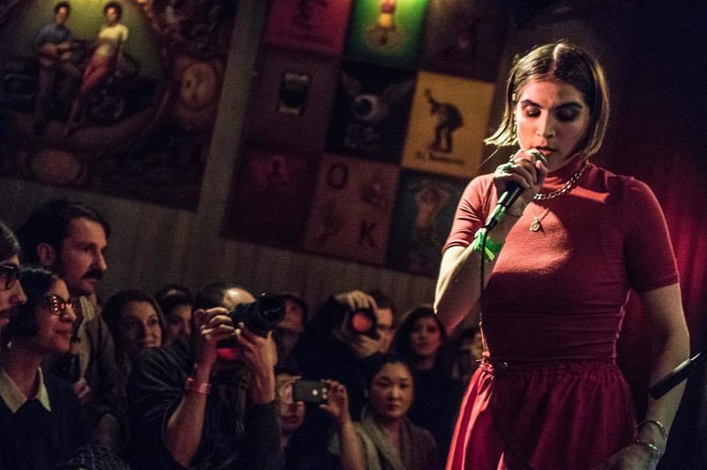 Teenie Lieberson of <a href="/teentheband/">TEEN</a> at <a href="/union_pool/">jendry</a>, full gallery tomorrow! (&amp; TEEN’s new record is streaming now on <a href="/s/">『S』</a>…