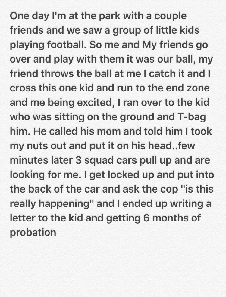 Tea Bagging a kid 😂😂😂