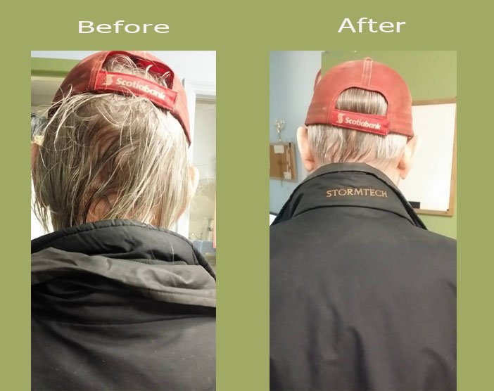 DtesNhp's tweet photo. Did my good deed for the day...paid for his hair cut. He looking good now...lol https://t.co/PyldYGs2C8