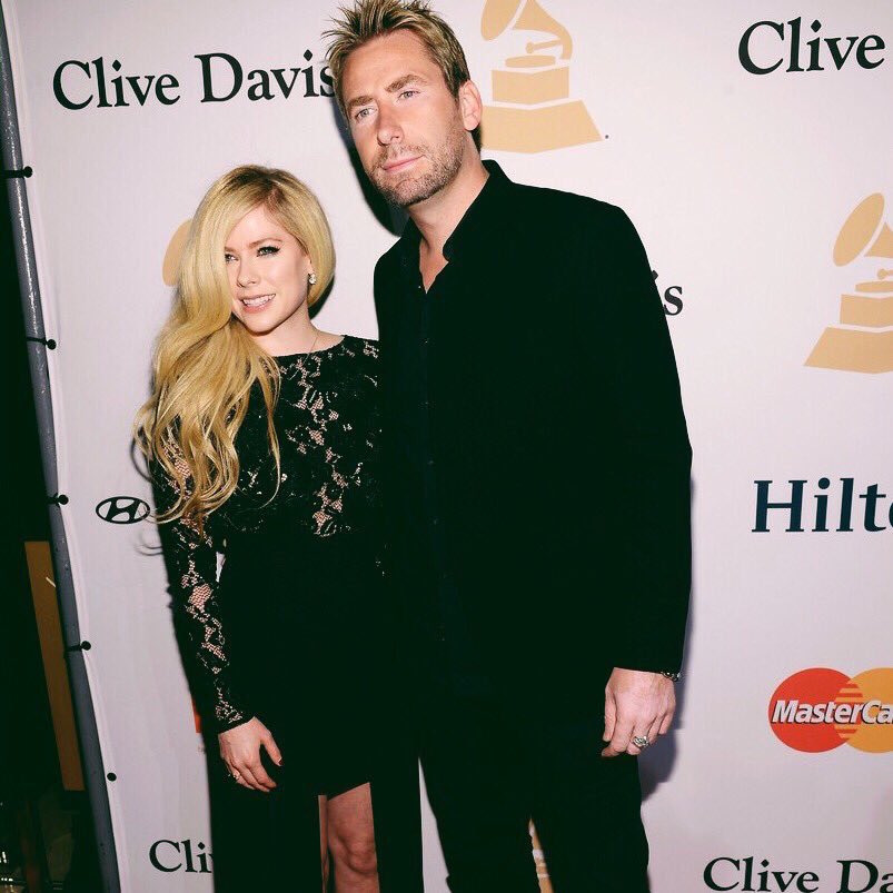 thekittyavril's tweet photo. #Chavril is so cute, so lovely. @AvrilLavigne and Chad Kroeger at the Pre Grammy party last night in LA. 💏💓 https://t.co/kMxhoHLQ5Q