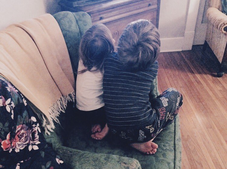 LBWanders's tweet photo. The love + care they have for each other is the most precious thing I've ever witnessed. #MomLife #SiblingSnuggles https://t.co/PhwFFQIWNF