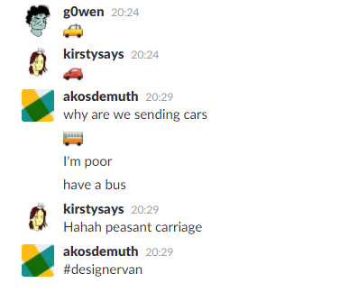 Glyph_Games's tweet photo. Just an ordinary day on our slack chat #gamedev #designerissues https://t.co/Nu3pfKF2E6