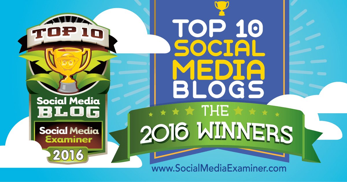 MWhisperer's tweet photo. Top 10 Social Media Blogs of 2016 from Social Media Examiner https://t.co/qtvRB7tf0F #SocialMedia https://t.co/VYZjeoHVR3