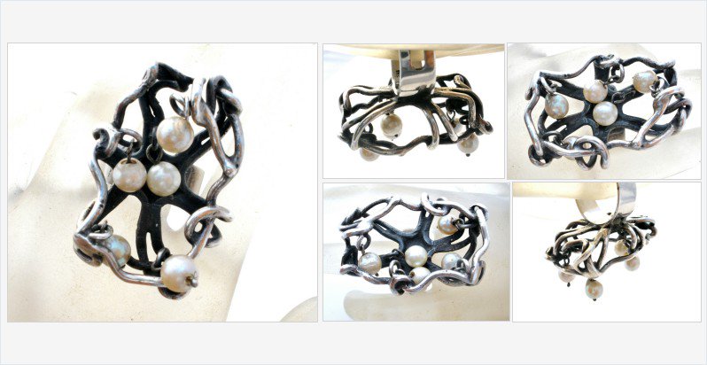 JewelryLadyChic's tweet photo. Sterling Silver Dangling Pearl Cage Ring Vintage #pearlring #cagering #Sterlingsilverring https://t.co/wkKzJgx9L7 https://t.co/qKTory5WR0