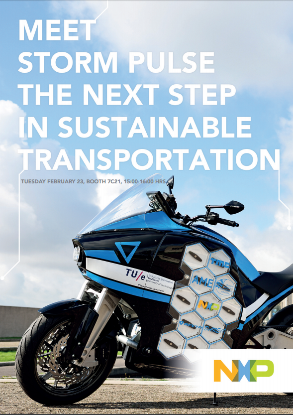 NXP's tweet photo. #MWC16 Yuri Steinbuch shares making of @STORMEindhoven PULSE. NXP's booth. Feb. 23 at 3 pm. https://t.co/teV8D0b4WK https://t.co/WhvkYFTQLC