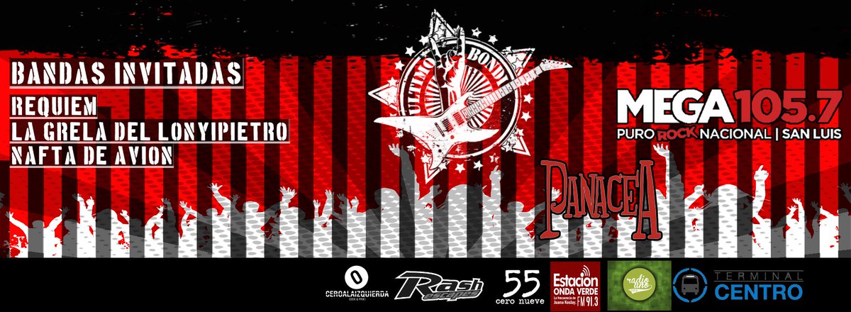 Se viene un fechon!! Este viernes junto a #Nafta y la #Grela !! #FiestaUltimoBondi #19F #PanaceaBar !!