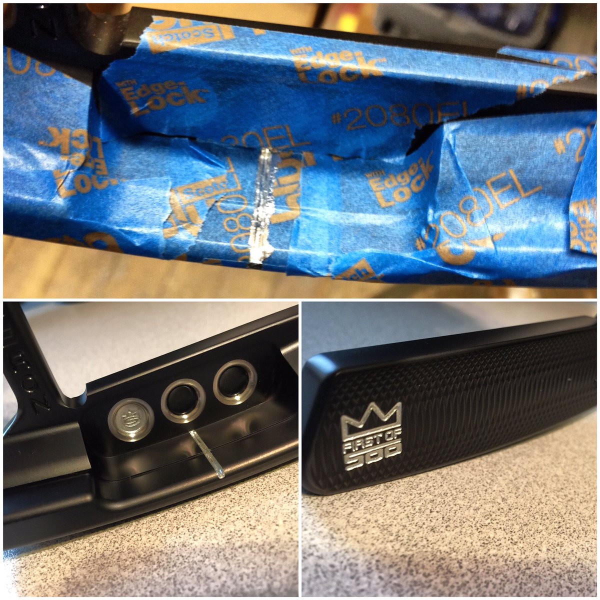 joshuawagy's tweet photo. Received my #firstof500 @scottycameron putter back but had #DeluxeFrameShop silver leaf the sight line!! https://t.co/mcdRNnAFNW