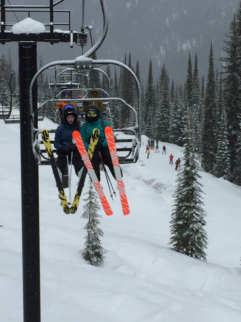lemonz55's tweet photo. Kids are showing off their @k2skis at @SkiWhitefish #springpowder https://t.co/U6ipDiohr4