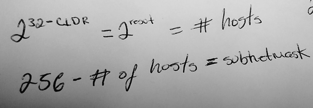 JGamalielPQ's tweet image. #Formula to obtain #subnetmask used or to be used...