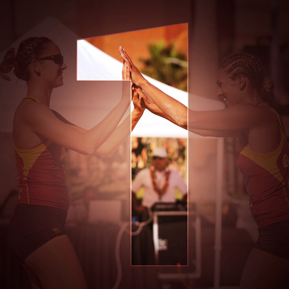 USCBeach's tweet photo. The Women of Troy are ranked atop the @avcavolleyball poll to begin the season! Let's go! #FightOn #USCBeach✌🏻️🏐👊🏻 https://t.co/3ccwtNTfGW