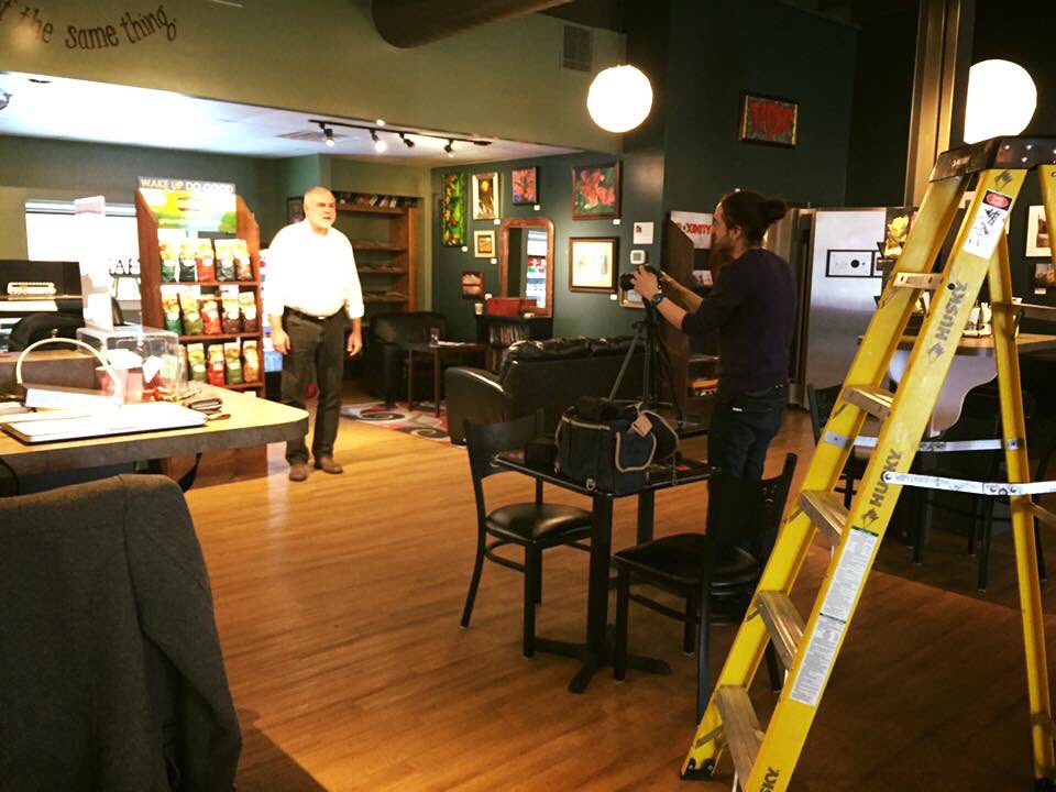 timboal's tweet photo. Recording our Grounds4Good coffee promo today. #G4G https://t.co/buQIjdxqDr
