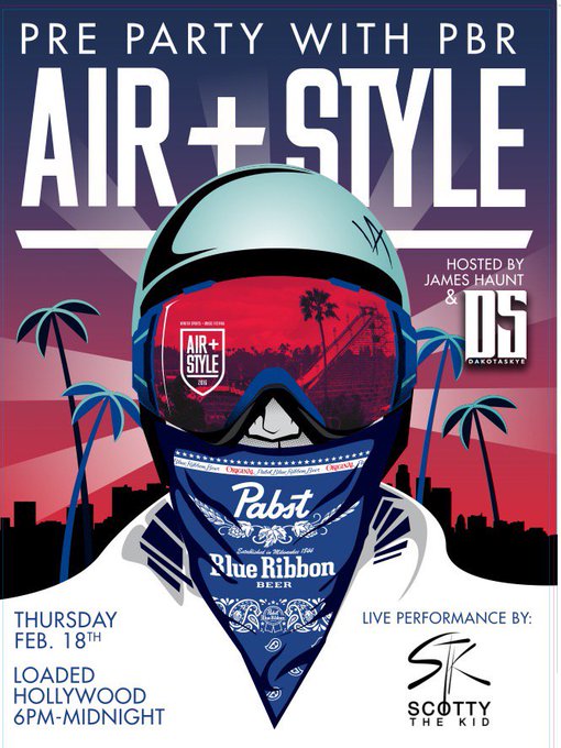 Thursday LA! Check out @airandstyle's Pre-Party sponsored by @PabstBlueRibbon, Hosted by ME &amp; Feat @ScottyTheKid<a class="tags" target="_blank" title="On Twitter" href="/?out=eyJ0eXAiOiJKV1QiLCJhbGciOiJIUzUxMiJ9.eyJpYXQiOjE3MTk3MTI0OTcsImlzcyI6InR3cG9ybnN0YXJzLmNvbSIsIm5iZiI6MTcxOTcxMjQ5NywiZXhwIjoxNzUxMjQ4NDk3LCJyZWRpcmVjdF91cmwiOiJodHRwczovL3R3aXR0ZXIuY29tL2FpcmFuZHN0eWxlIn0.L9GMZcSrpjaVLgdqOZ-tw2gwzIfGwd3Xam2ONdFdhYxemhQgjjVsm-hzRe63Y_618NlXyDiqdHdYMzCk6rF3FA">@airandstyle</a>