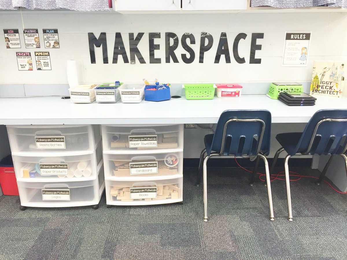 JonesJonesma's tweet photo. Excited to introduce our new makerspace to my first graders! #GBESSTEAM #srcteach #makerspace https://t.co/YXga9SGxDS