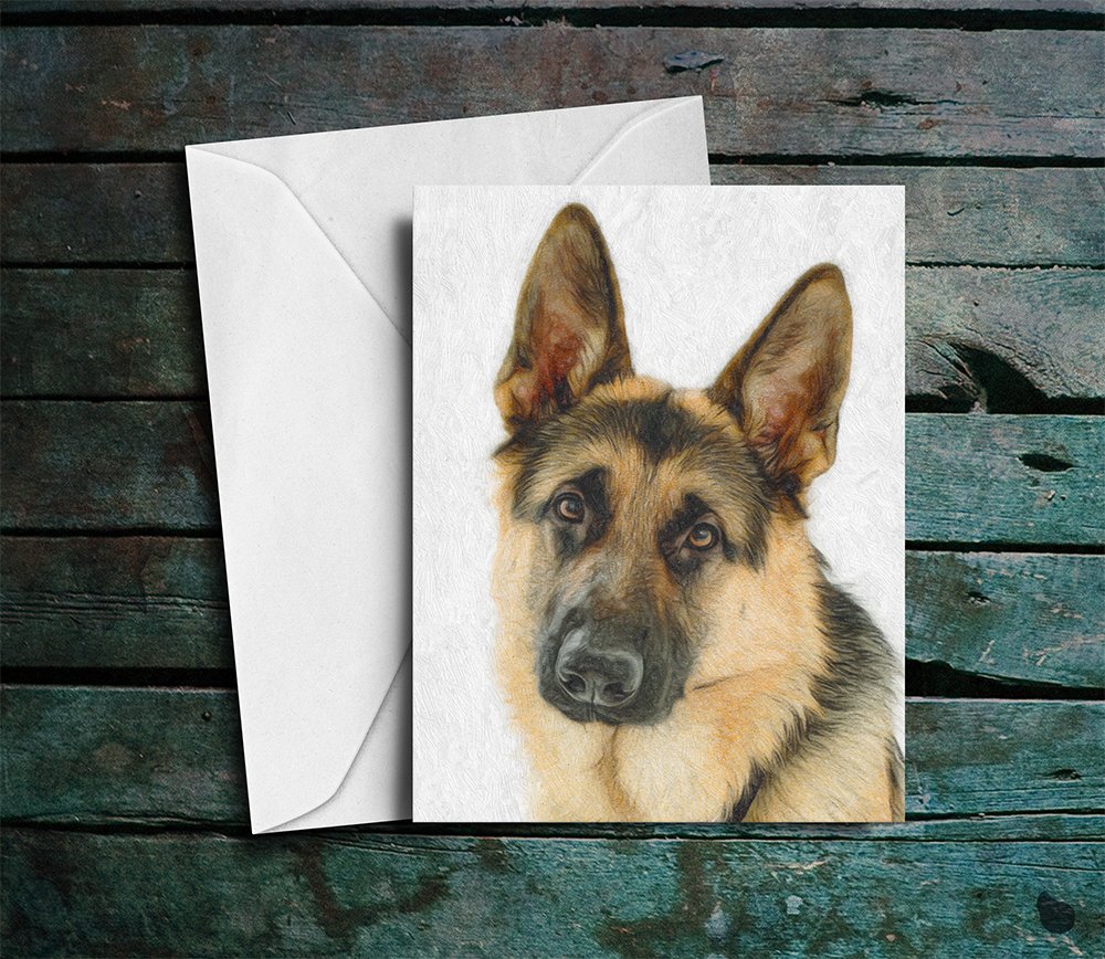 WeLoveCMYKO's tweet photo. #greetingcard #notecard #stationery #etsy #germanshepherd #dogsoftwitter #dogs #notecard https://t.co/yvtsnzBgav https://t.co/ZX1Yzc3R2y
