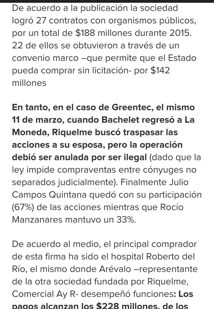 pablolirar's tweet photo. Revelan millonarios contratos con el Estado de empresas que creó Cristián Riquelme por mas de $400millones..ah bueno https://t.co/615xwwxjSY