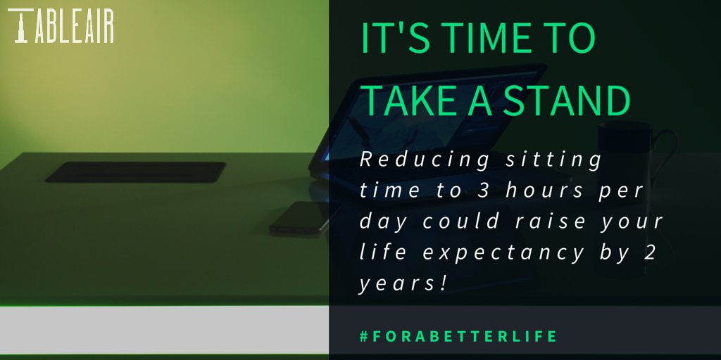 TableAir's tweet image. It may also increase your #productivity and energy levels! Is it time to change your life for the better? #StandMore