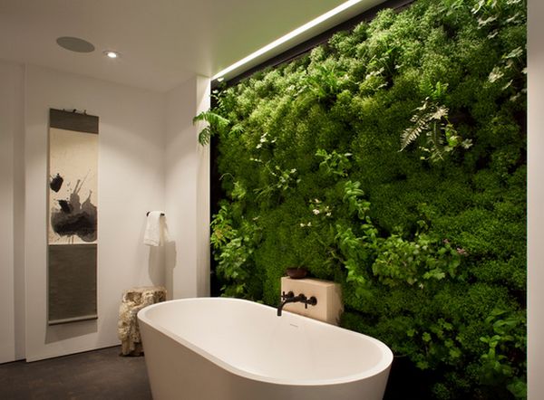 Who wants to take a relaxing bath? 
living wall bathroom - Google Search buff.ly/1nTKJAJ