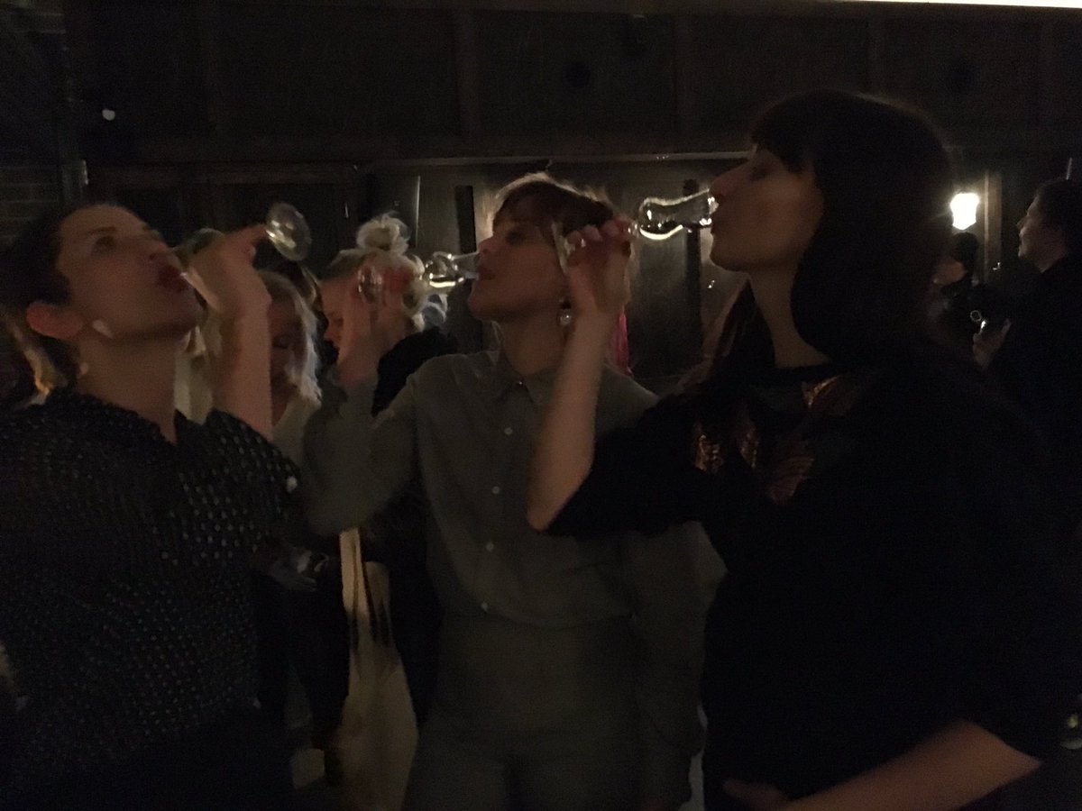 TheCuriousPear's tweet photo. As expected, the @polkapants_ party was full of vodka and great arses. ⚪️⚫️⚪️⚫️ #serviceinstyle https://t.co/a2QoPtlG0c
