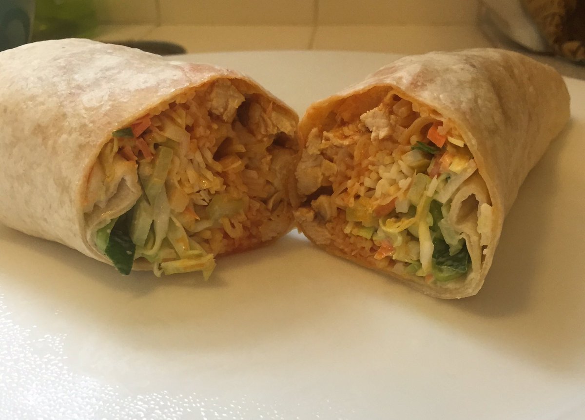dllfinn's tweet photo. My entry in the #TimbersChef 2016 contest... The buffalo chicken burrito, mostly local @TimbersFC https://t.co/0TBoNVirhp
