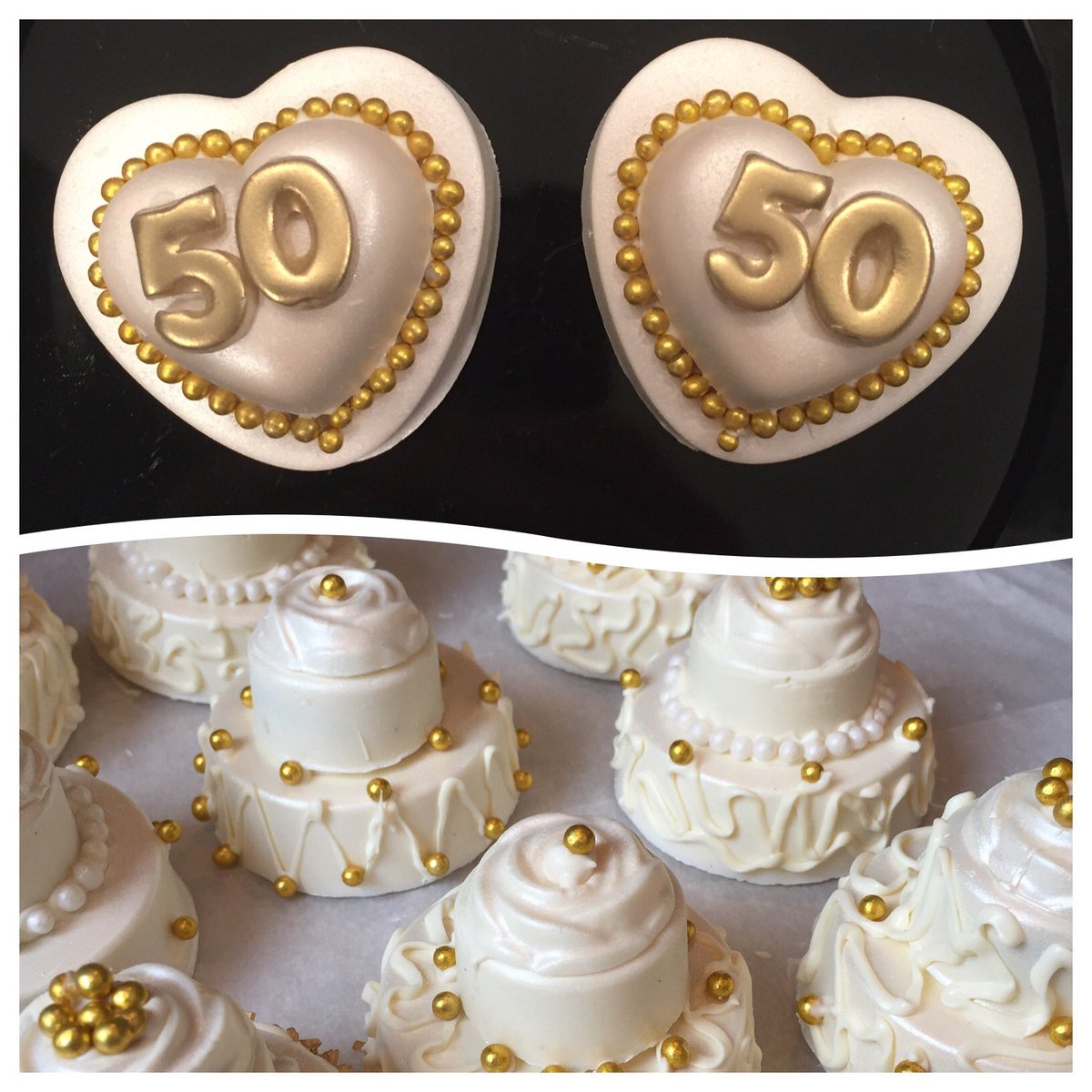 CNDY59's tweet photo. Dipped And decorated Oreo favors for a 50th anniversary party 😀 https://t.co/lcXp2XSBaS
