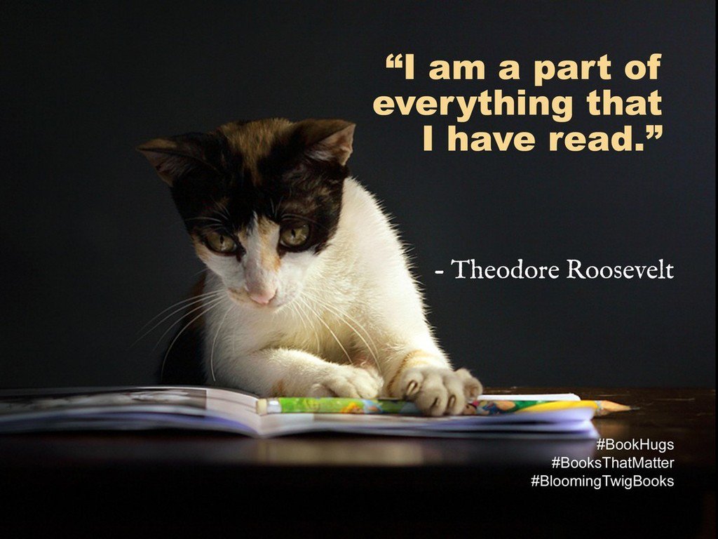 m8ttr's tweet photo. “I am a part of everything that I have read.” - Theodore Roosevelt #booksthatmatter #bookhugs #bloomingtwig #yourst… https://t.co/Wo2jvHbwhn