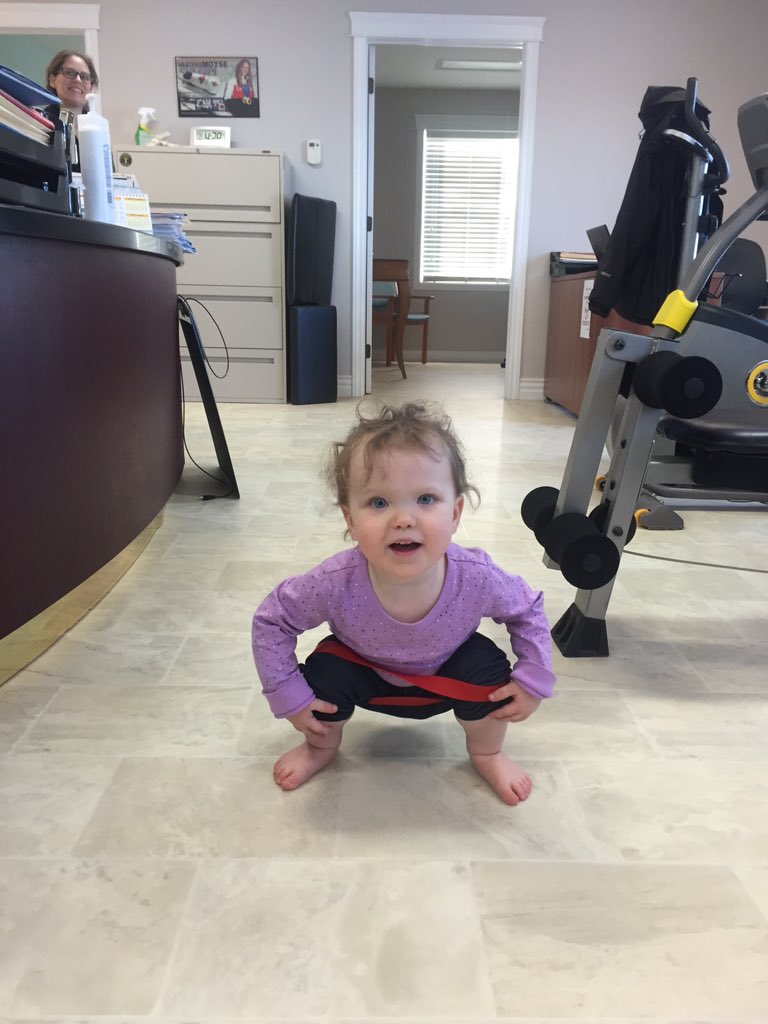 Dr_McCarthy's tweet photo. It's never too early to get those gluteus firing properly!! #gluteactivation #babysquats #kneesout #buttback #chiro https://t.co/1EffdeSBL5