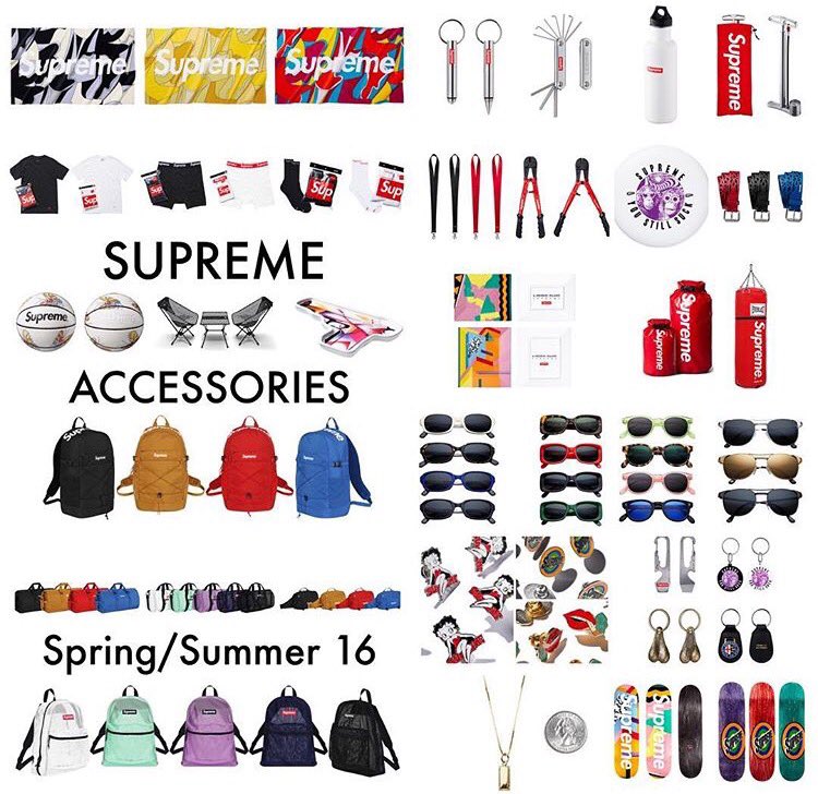 Supreme On Twitter Supreme 2016ss アクセサリー一覧 Https T Co