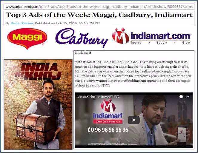 imtanmaymistri's tweet photo. #BestAd
#Proud 
#IndiaKiKhoj 
#KaamYahiBantaHai 
@IndiaMART 
@irrfan_k Best person to present #brand 
#ImIndiamart https://t.co/cBUVvBst4p