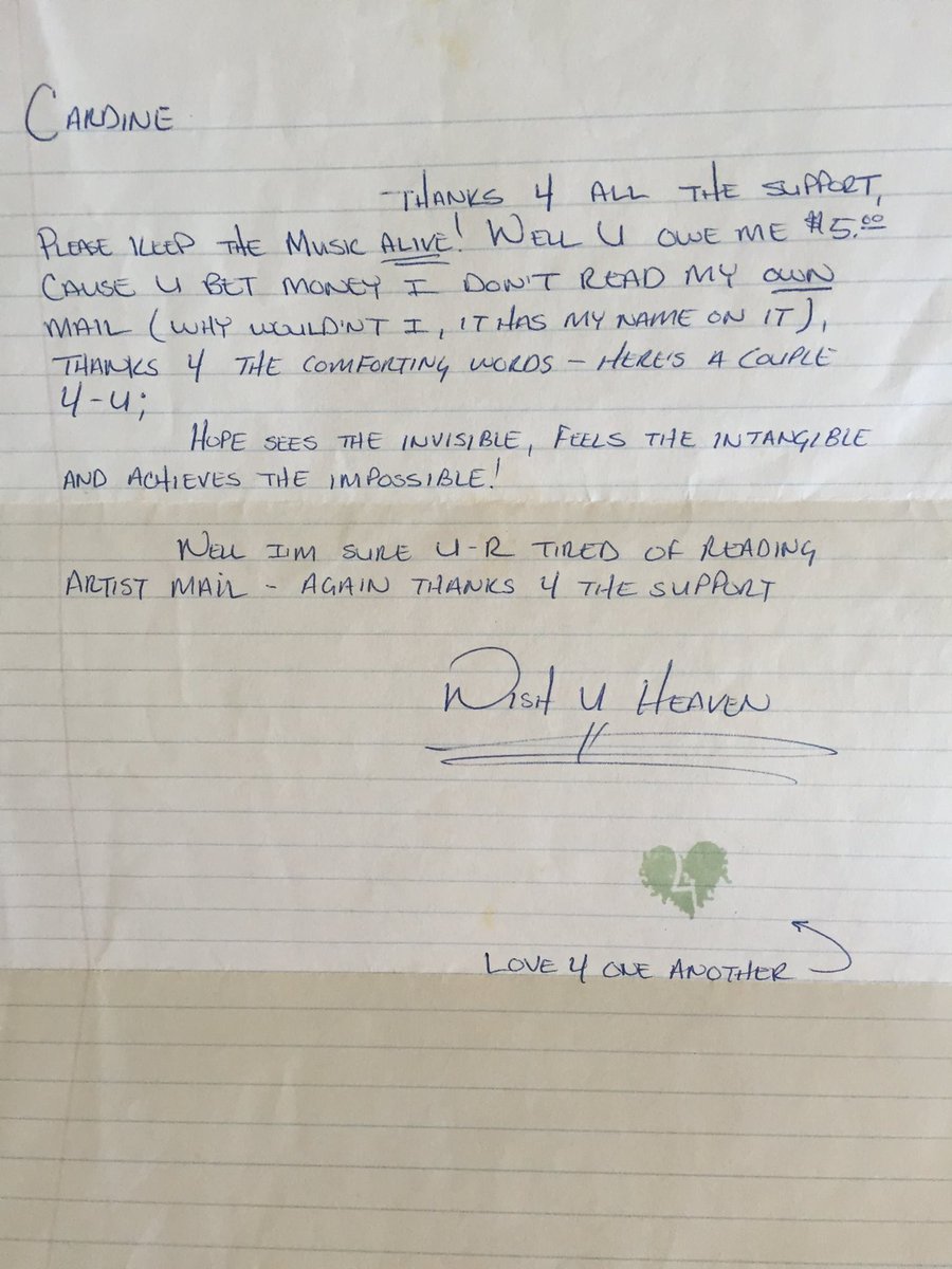 Caroline_McKin's tweet photo. My 1996 letter from @Prince3EG, found 2day after ten yrs lost. Still owe u $5-u'll have 2 come 2 Brisbane 2 get it! https://t.co/SxtZoIZz6d
