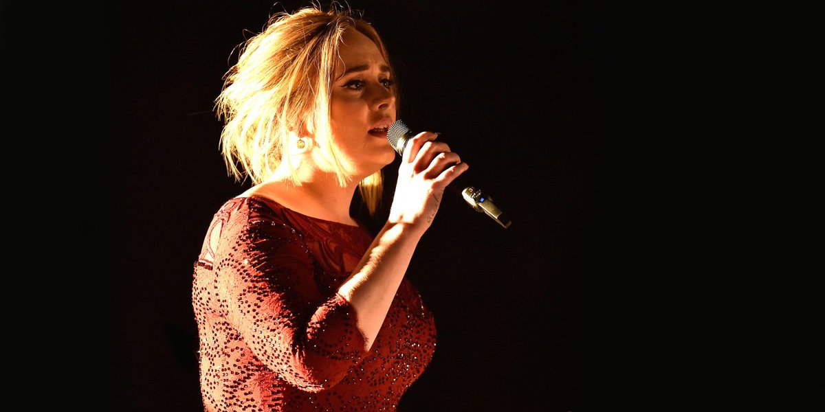 ELLEmagazine's tweet image. Adele explains her #GRAMMYs performance issues in the BEST WAY possible: trib.al/A3iNaPm